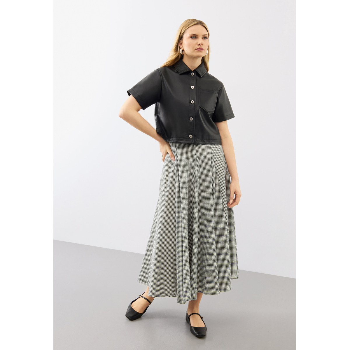 Bolongaro Trevor Agatha Shirt Kurzarmhemd schwarz