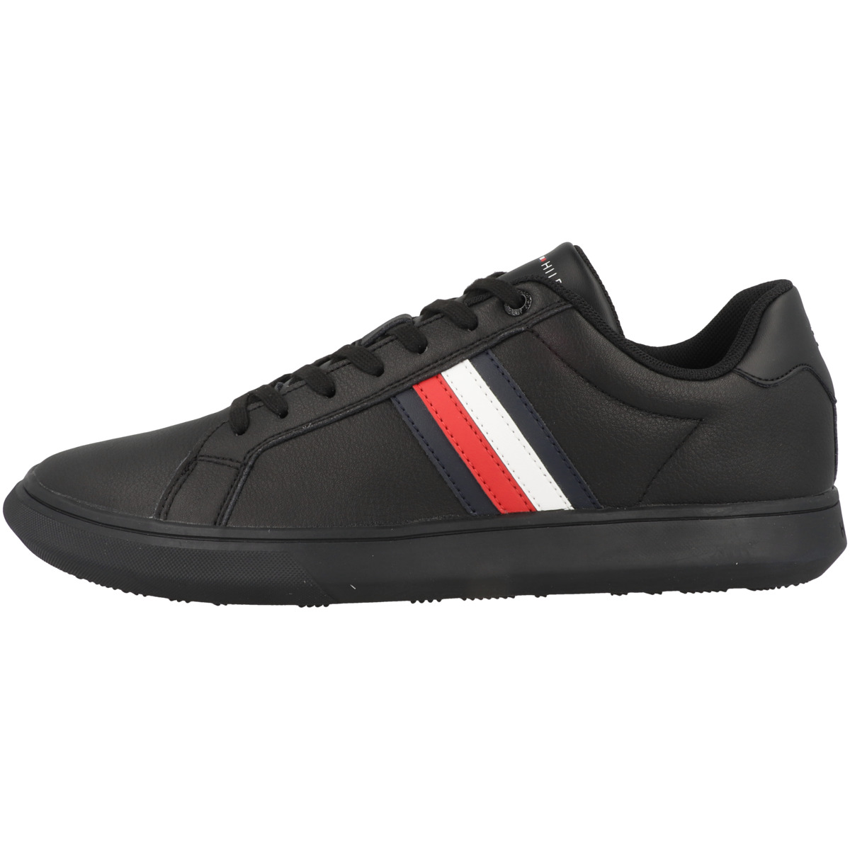 Tommy Hilfiger Corporate Cup Leather Stripes Sneaker low schwarz