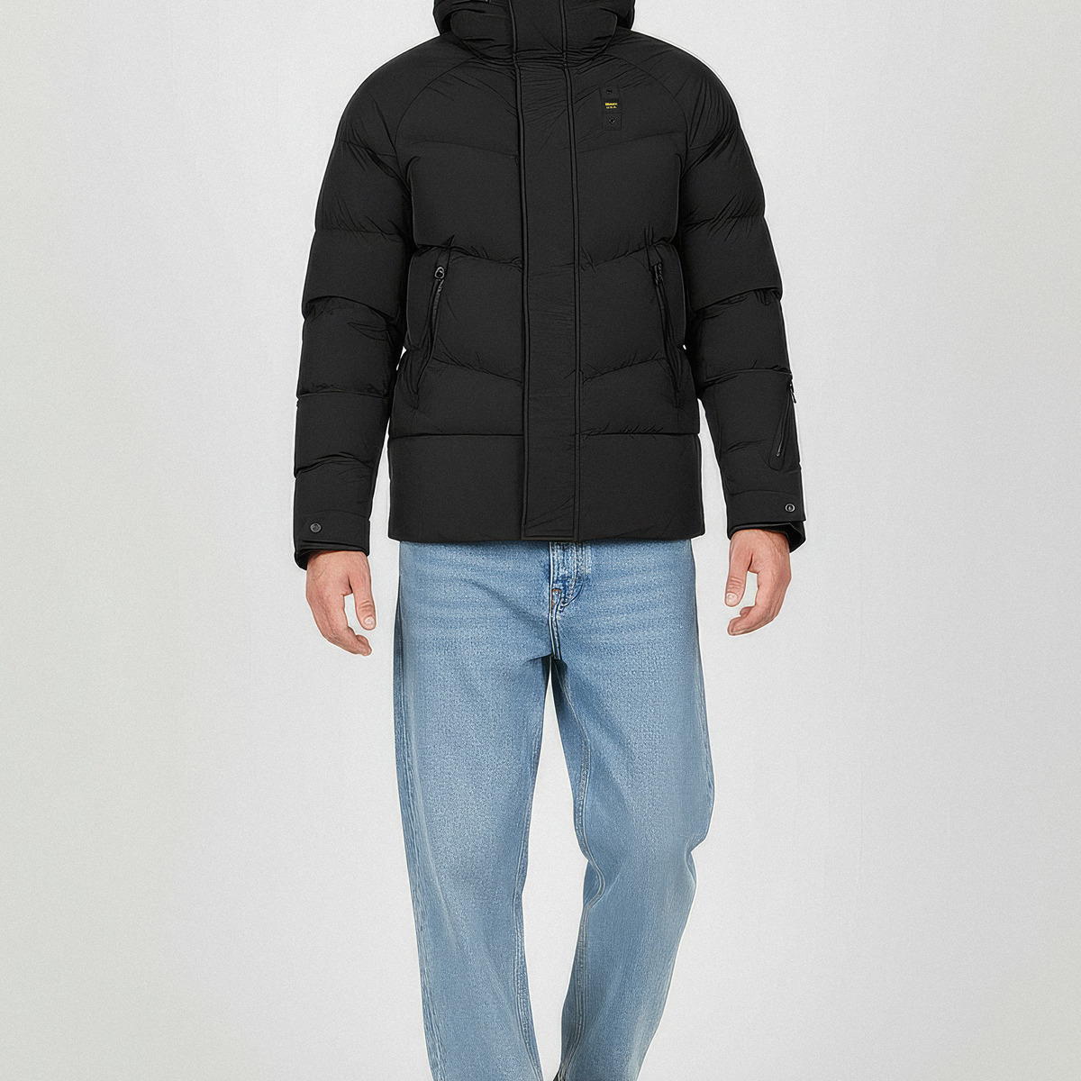 Blauer Crown Winterjacke schwarz