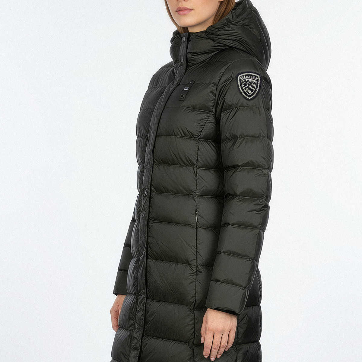 Blauer Anita Daunenjacke dunkelgruen