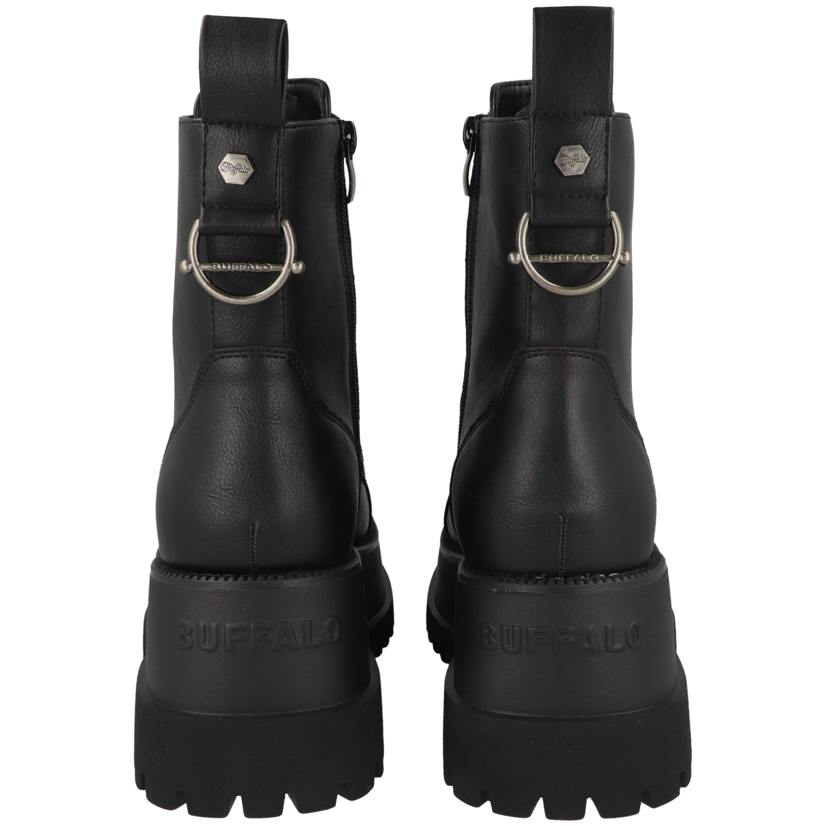 Buffalo Stack Lace Up Mid Boots schwarz
