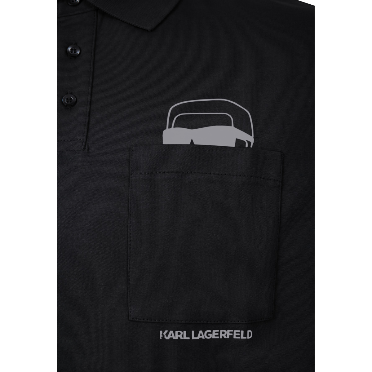 KARL LAGERFELD 745127 Poloshirt schwarz