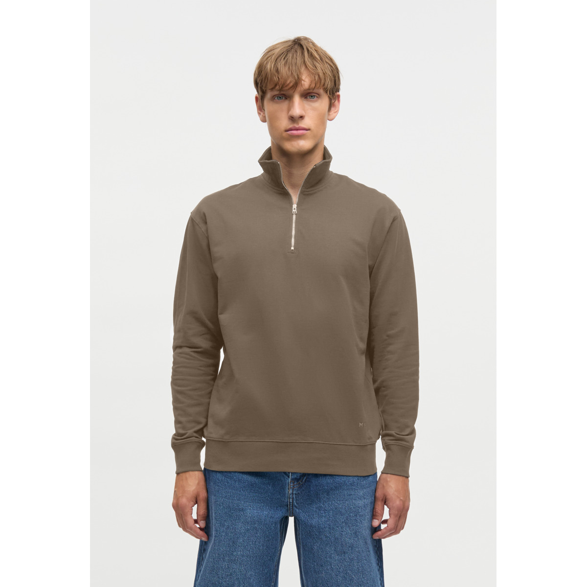 Mads Norgaard Light Terry Hans Half zip Sweatshirt braun