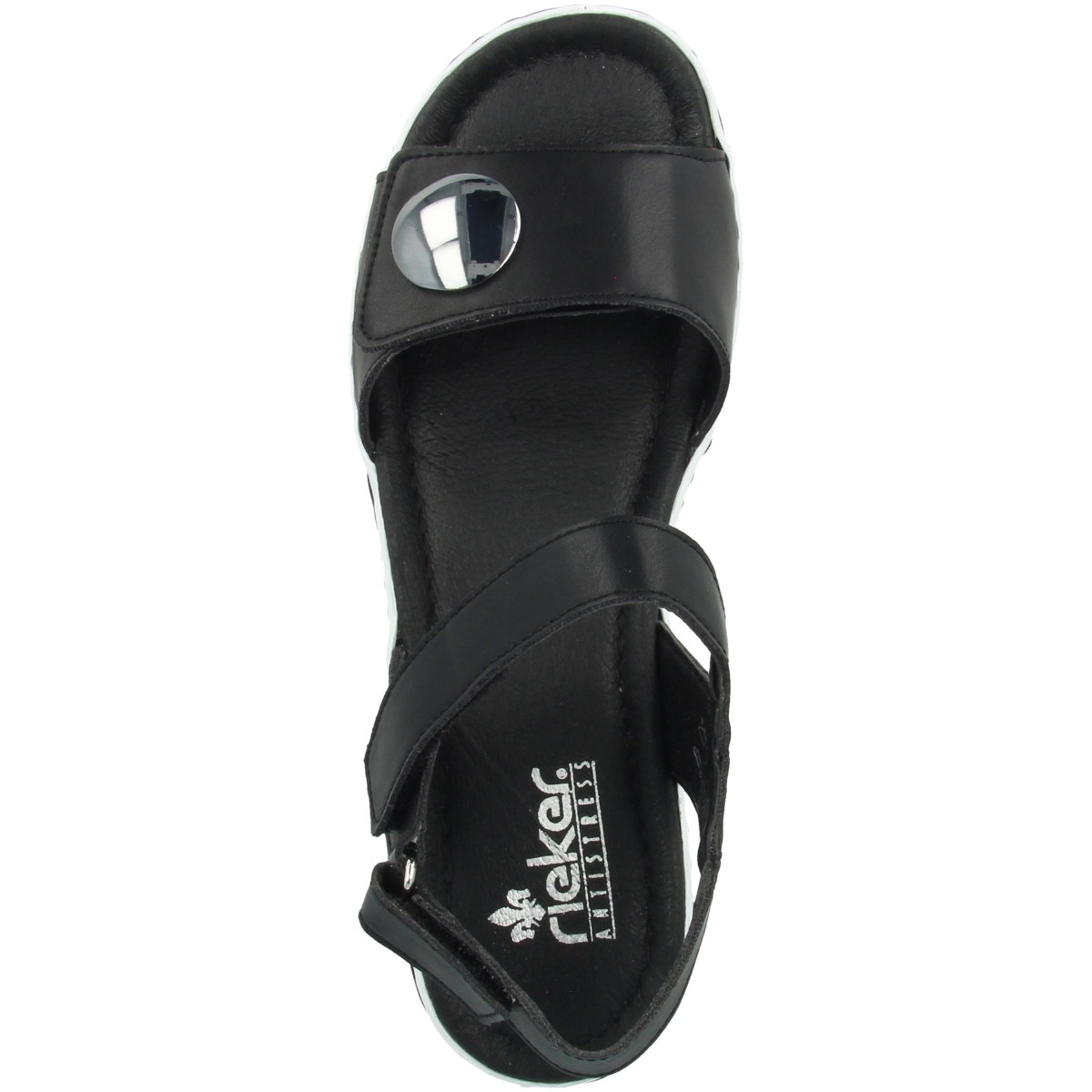 Rieker V02S8 Sandale schwarz