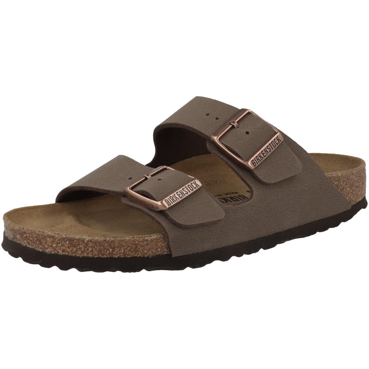 Birkenstock Arizona Birko-Flor Nubuk Sandale schmal braun