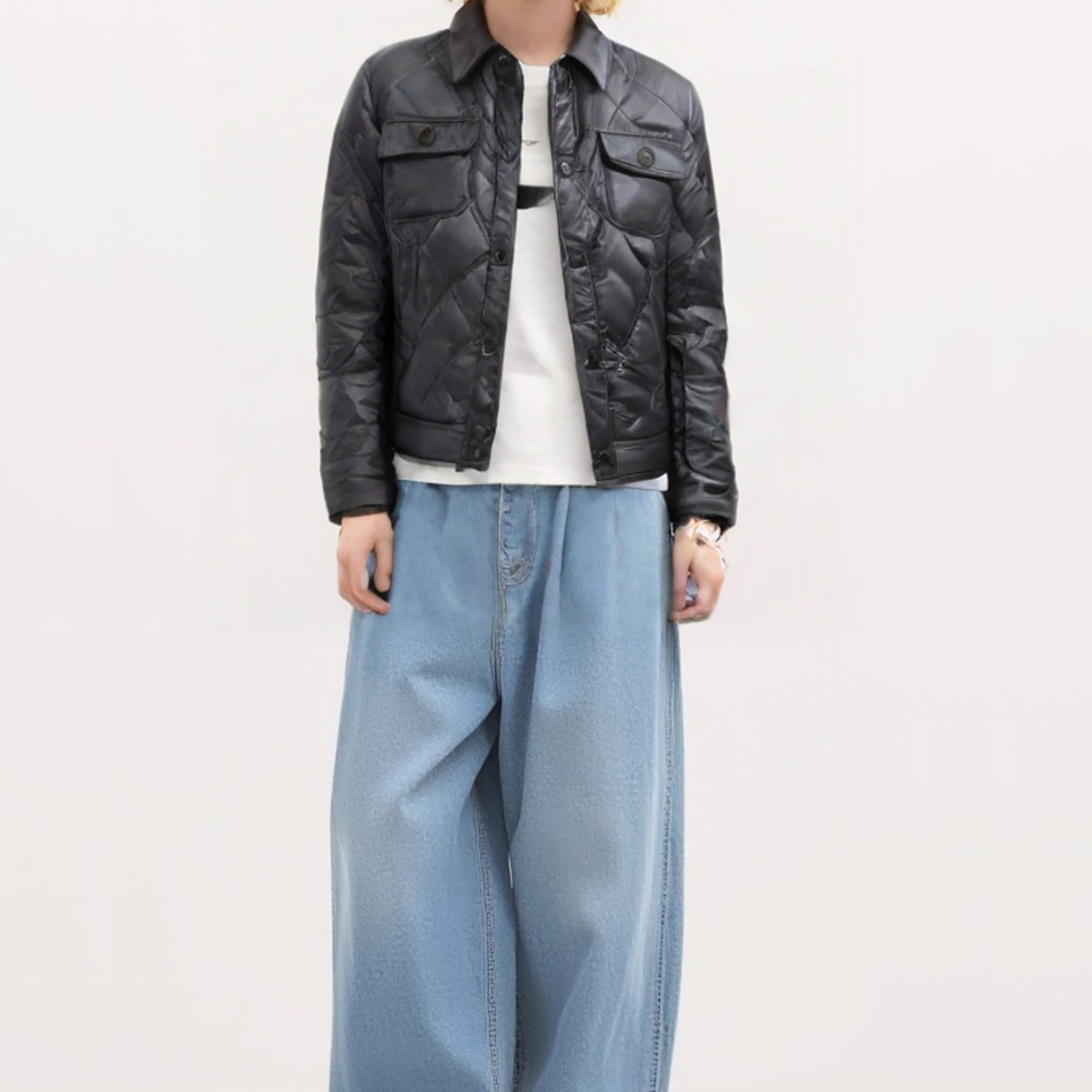 Blauer Delhi Übergangsjacke schwarz