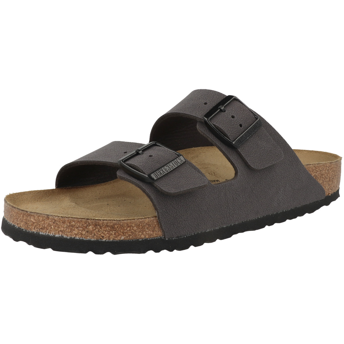 Birkenstock Arizona Birko-Flor Nubuk Sandale normal dunkelgrau
