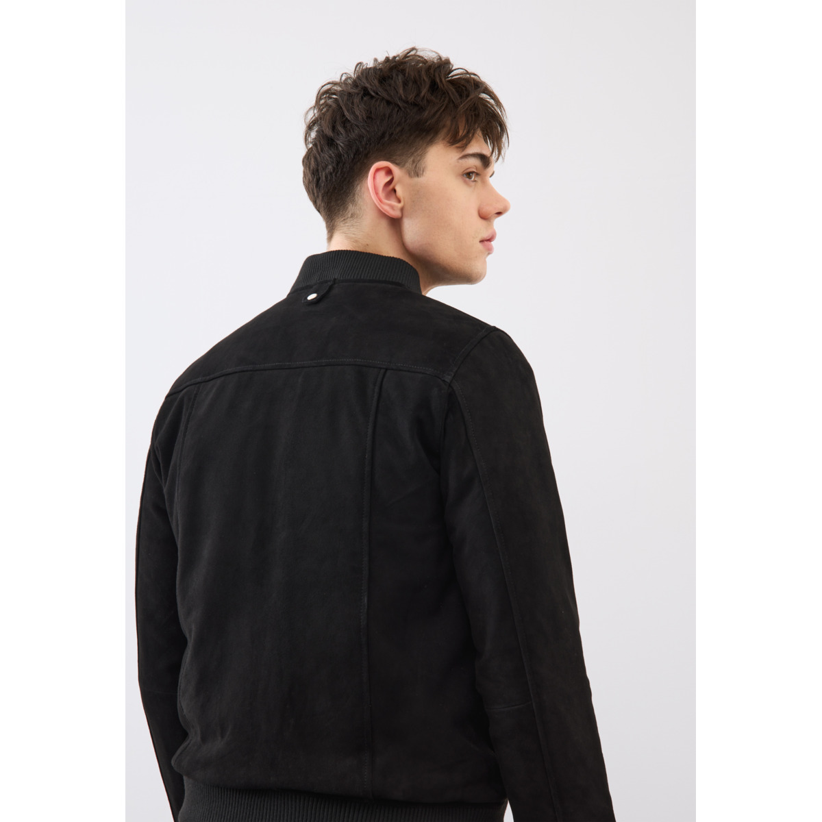 Bolongaro Trevor Finley Bomber Lederjacke schwarz