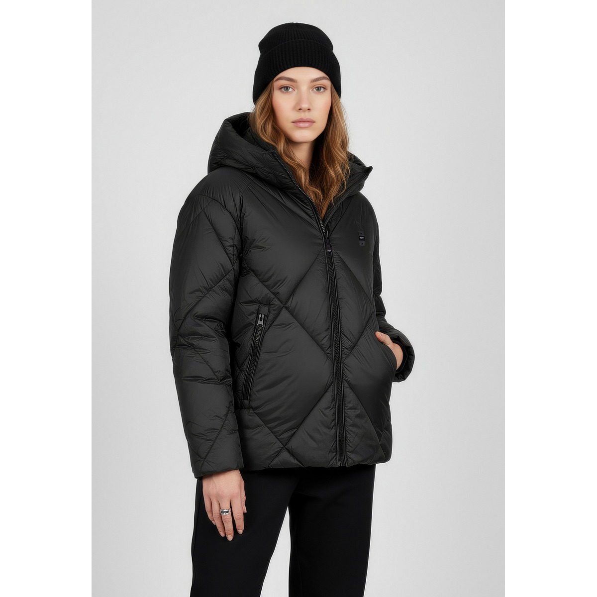 Blauer Lamartine Daunenjacke schwarz