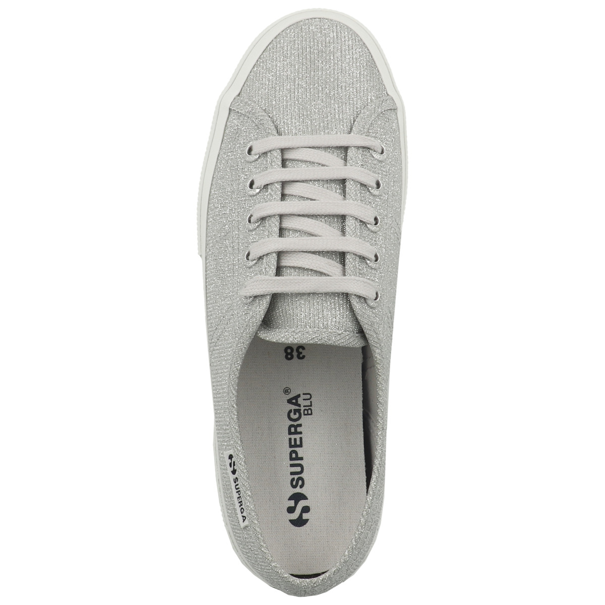 Superga 3750 Jersey Lame Leggera Sneaker low silber