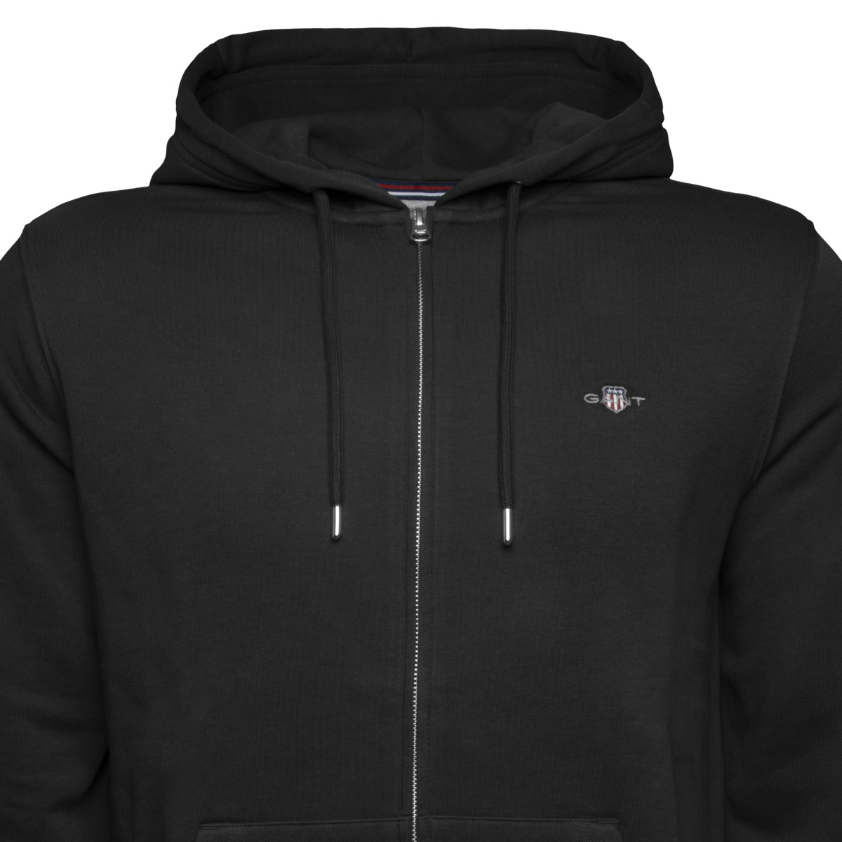 GANT Reg Shield Full Zip Kapuzenpullover schwarz