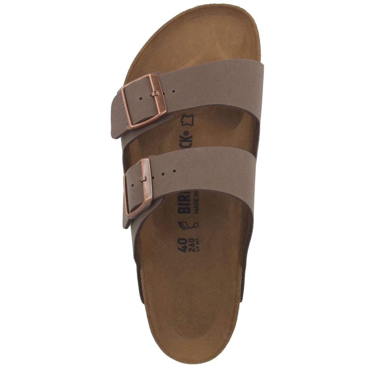 Birkenstock Arizona Birko-Flor Nubuk Sandale normal braun