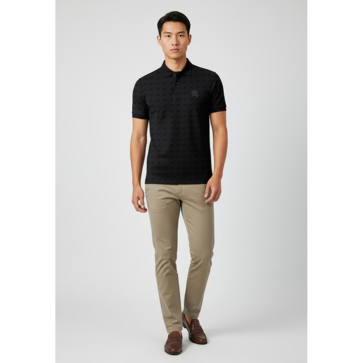 KARL LAGERFELD 745071 Poloshirt schwarz