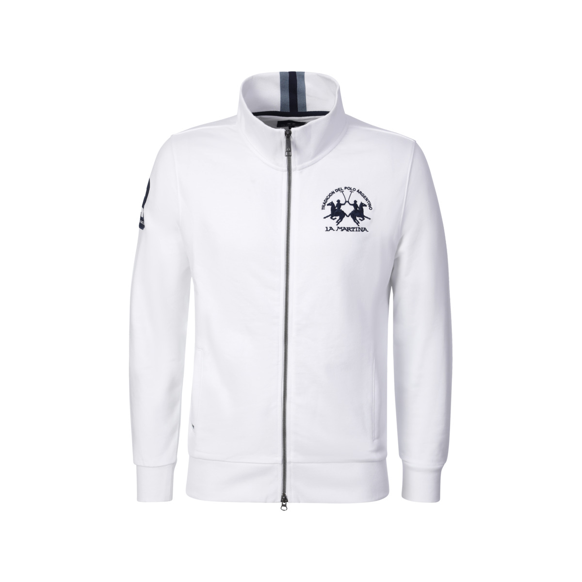 La Martina MCF300 Sweatjacke weiss