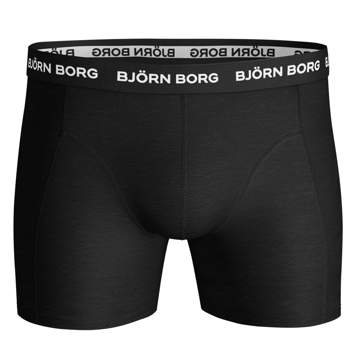 Björn Borg Solid Essential 5er Pack Boxershorts schwarz