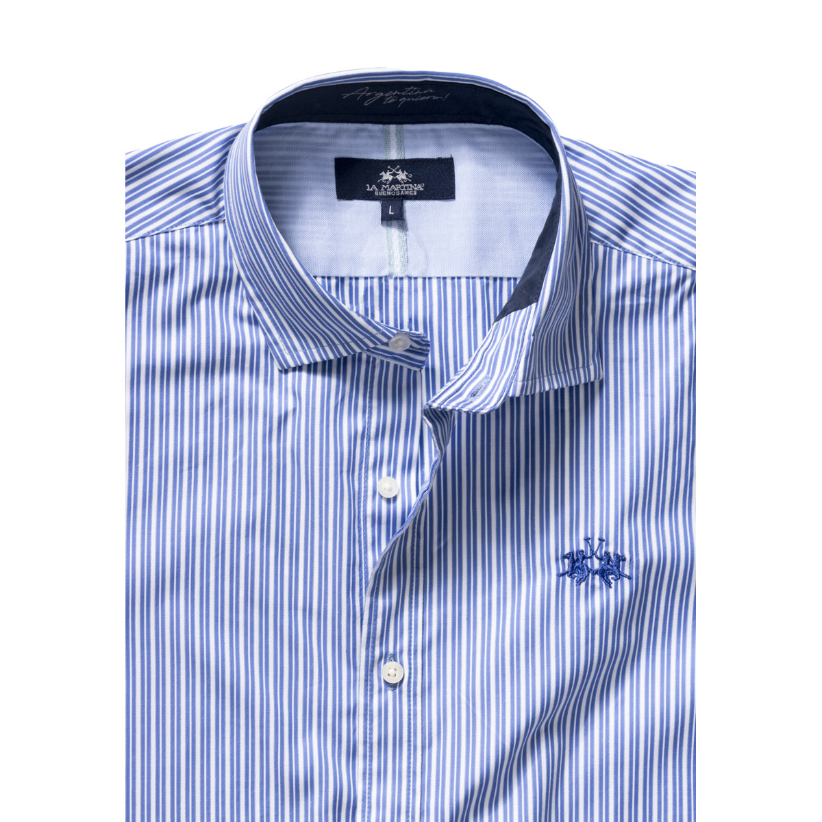 La Martina MBC013 Hemd hellblau