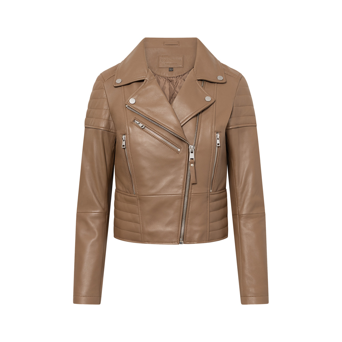 Bolongaro Trevor Jasmine Biker Lederjacke braun