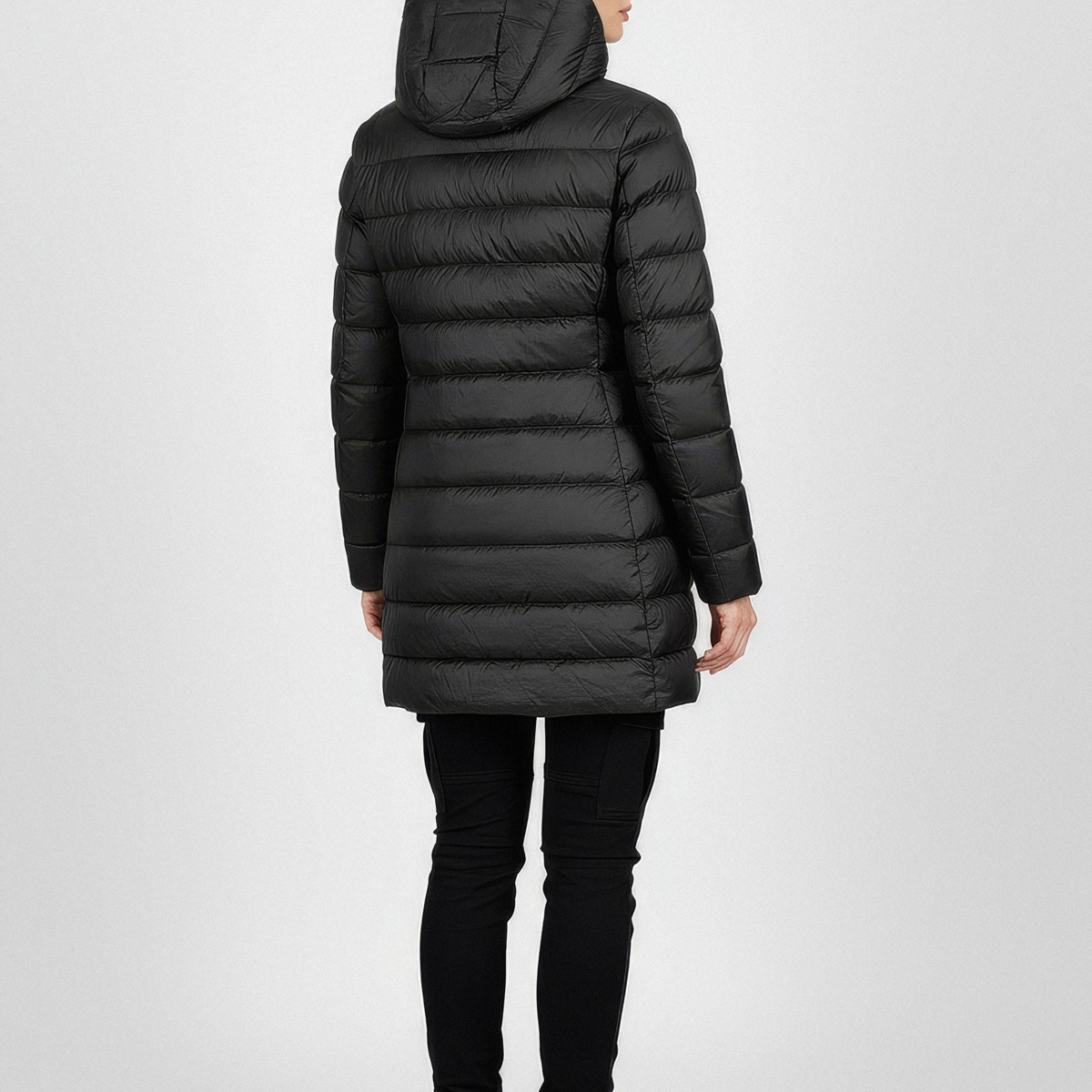 Blauer Agnes Daunenjacke schwarz