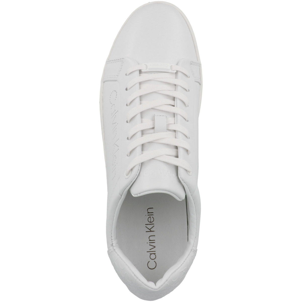 Calvin Klein Cupsole Lace Up Perf Sneaker weiss