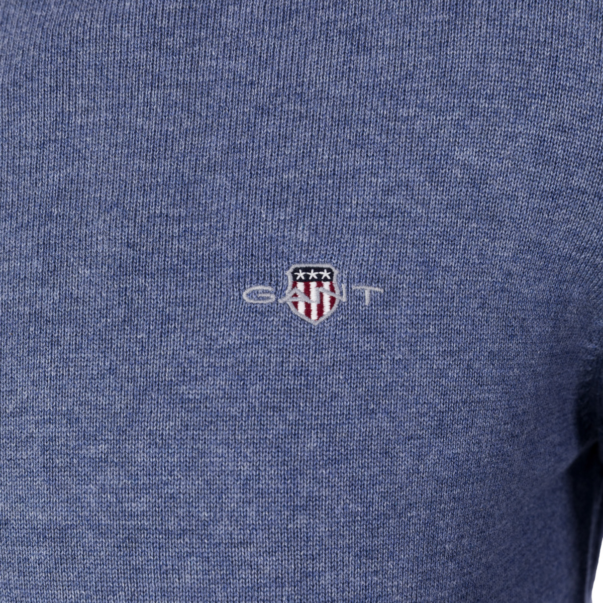 GANT Classic Cotton C-Neck Pullover blau