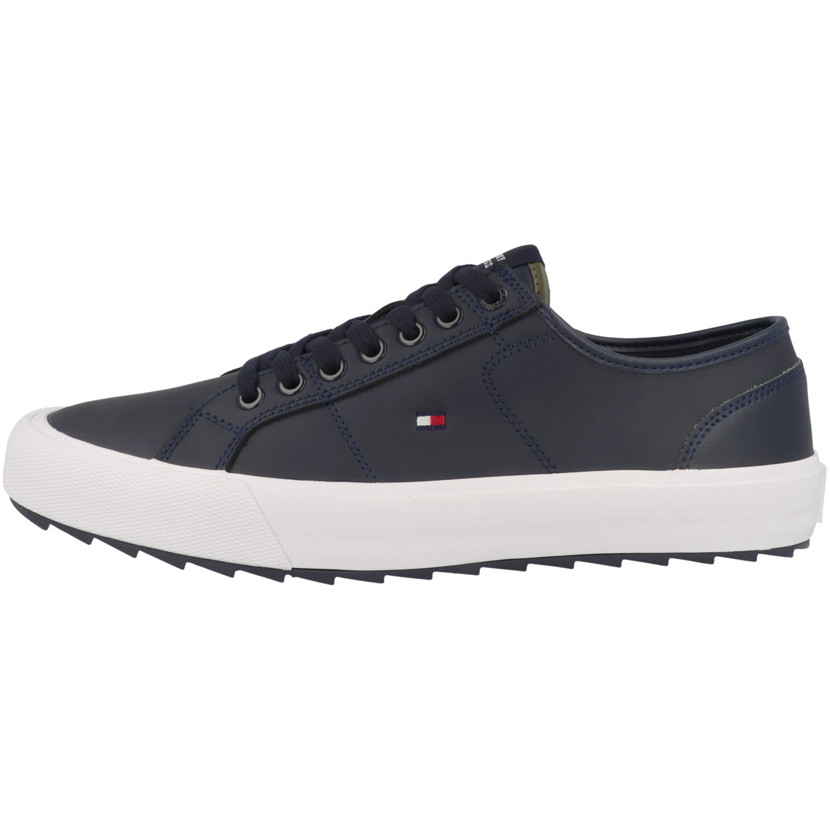 Tommy Hilfiger Core Vulcanized Cleated Leather Sneaker dunkelblau