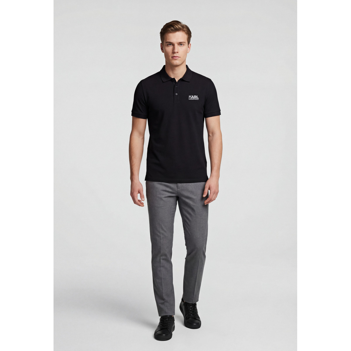 KARL LAGERFELD 745780 Poloshirt silber