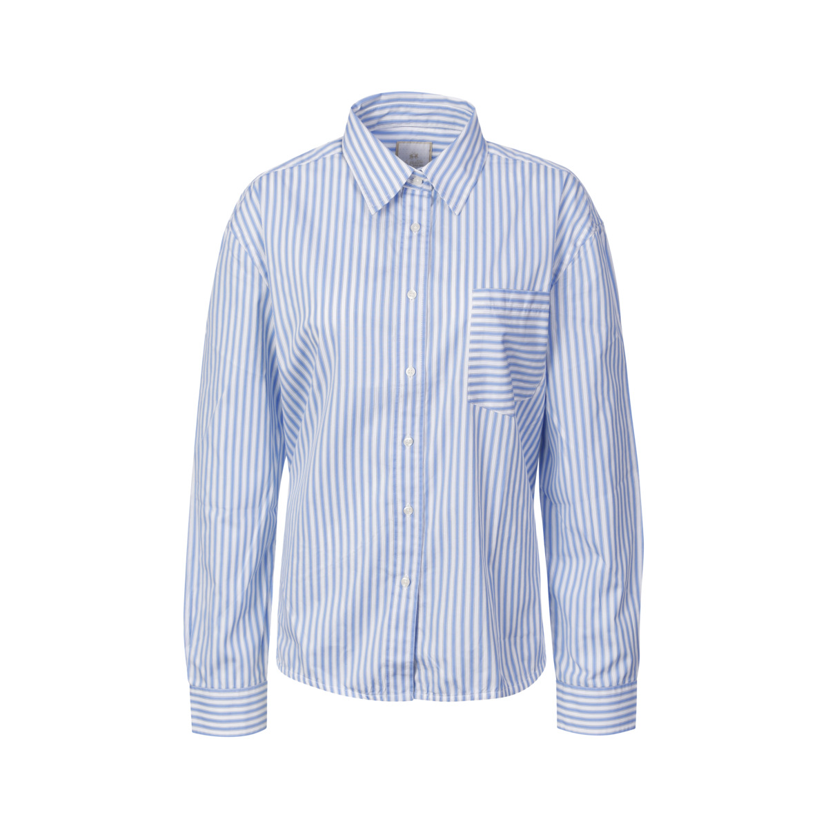 La Martina WCC002 Bluse blau/weiss