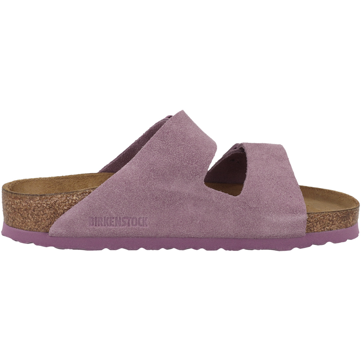Birkenstock Arizona Veloursleder Sandale normal lila