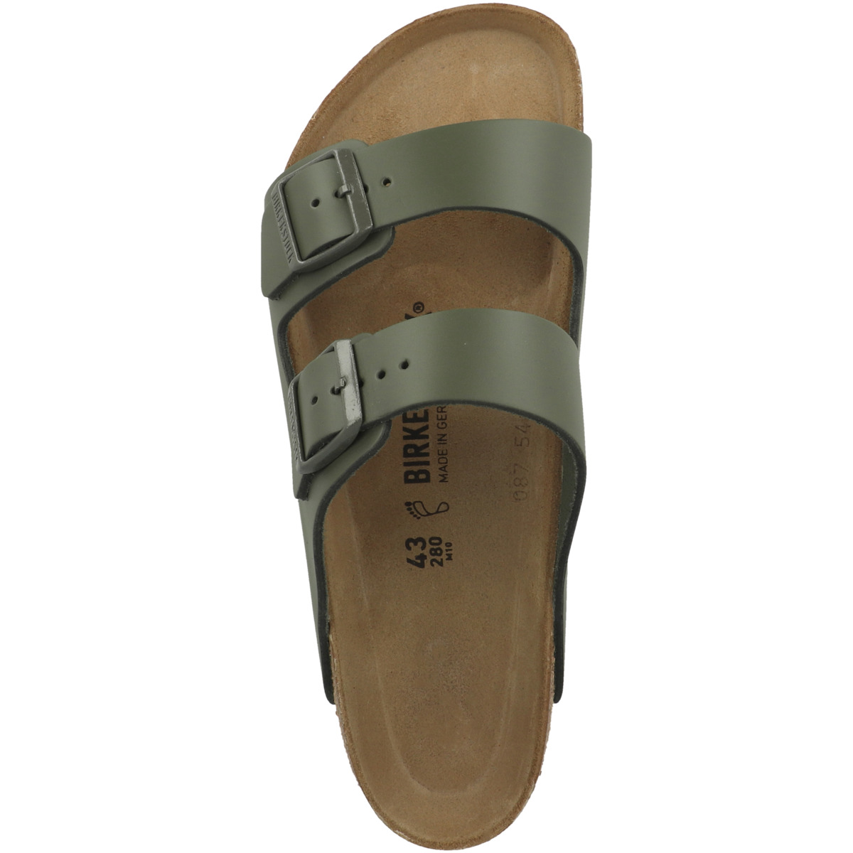 Birkenstock Arizona Naturleder Sandale normal dunkelgruen