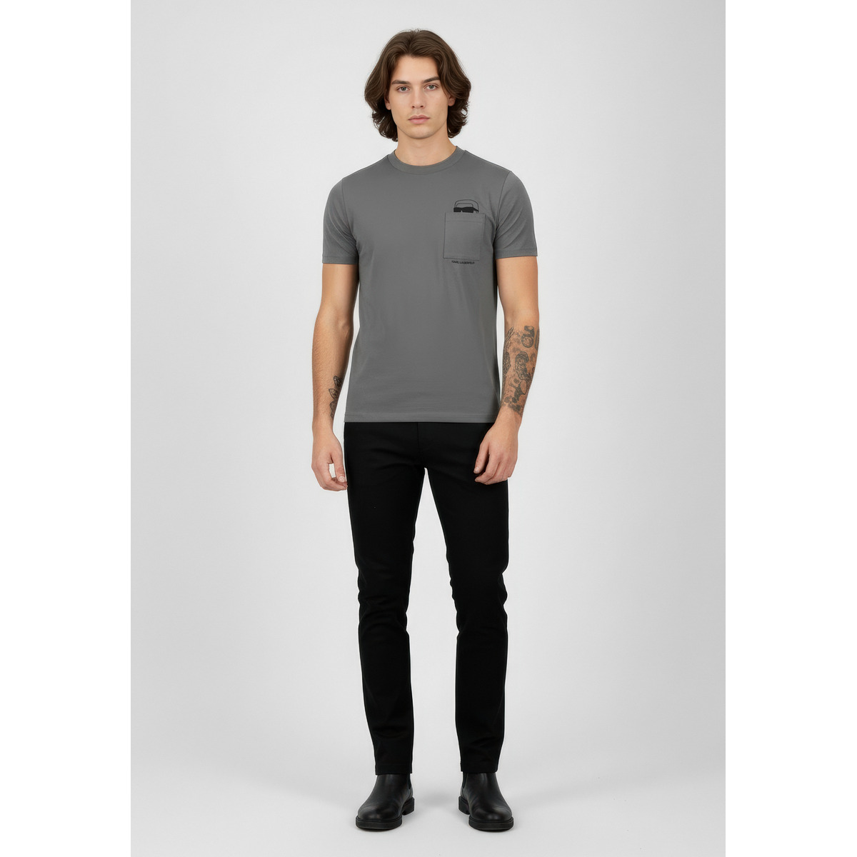 KARL LAGERFELD 755047 T-Shirt dunkelgrau