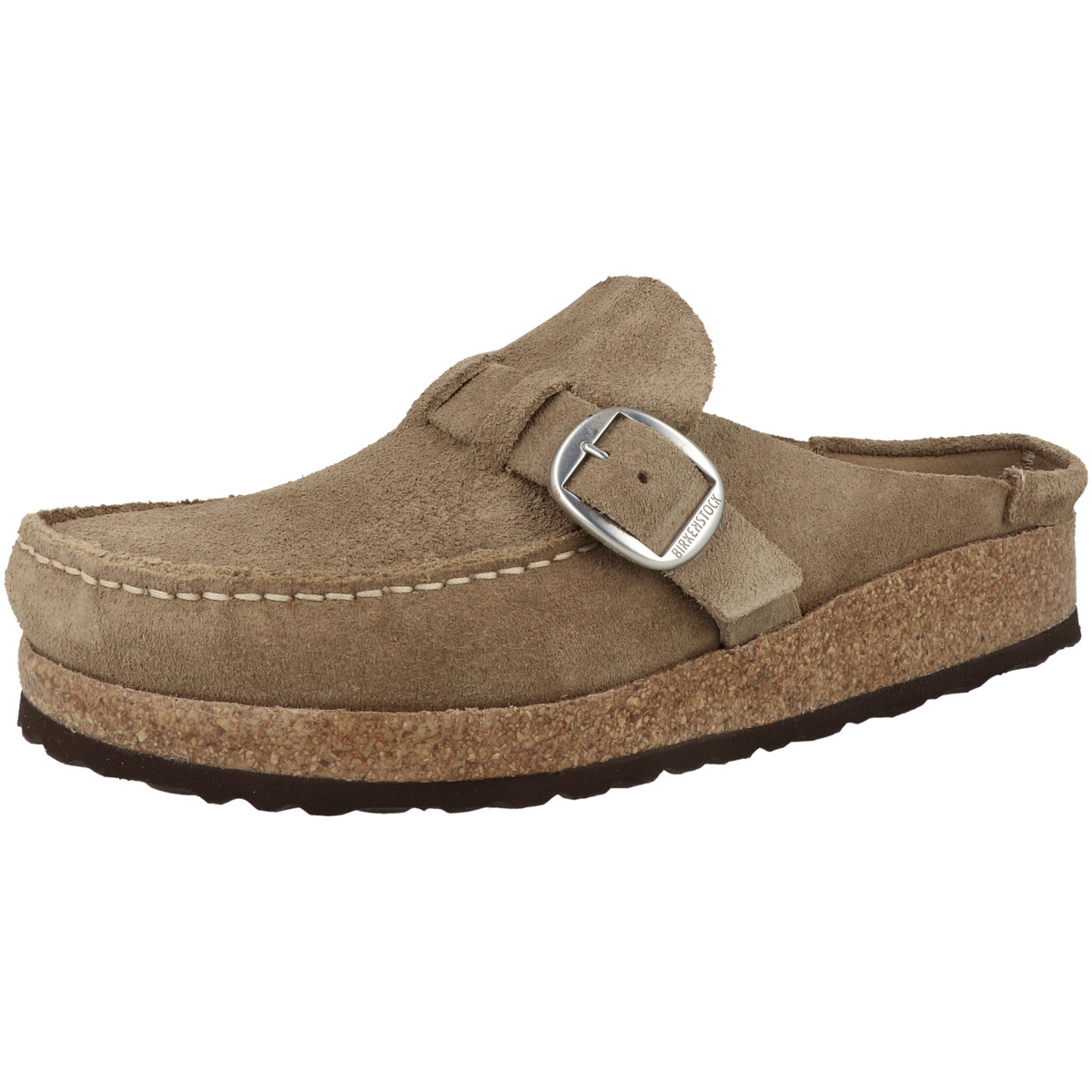 Birkenstock Buckley Veloursleder Clogs normal braun