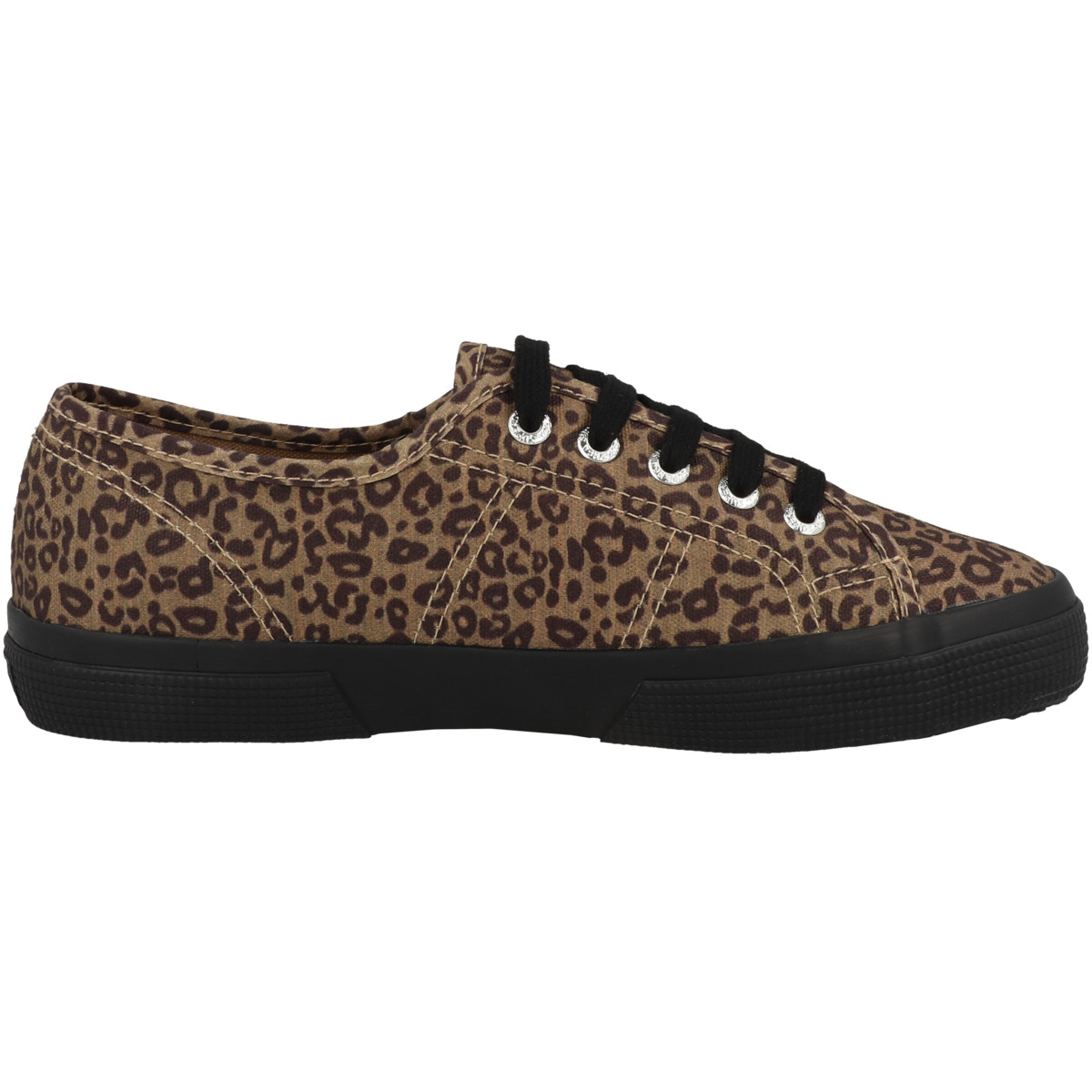 Superga 3750 Black Leopard Print Leggera Sneaker low braun