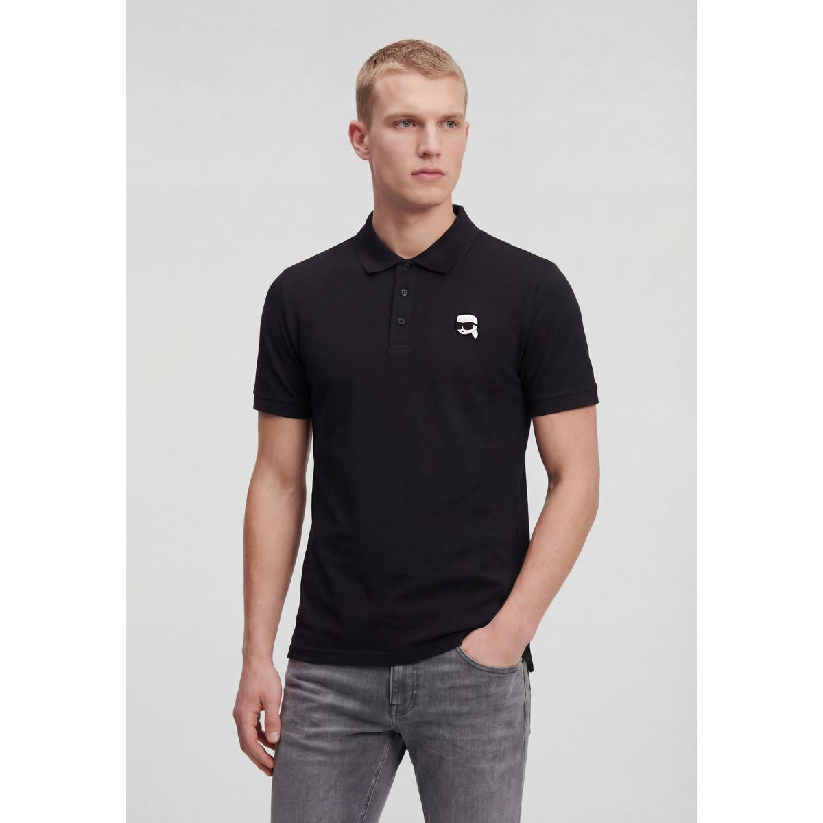 KARL LAGERFELD 745710 Poloshirt schwarz